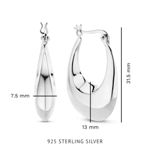 Bibbiena Poppi Casentino 925 sterling zilveren oorringen