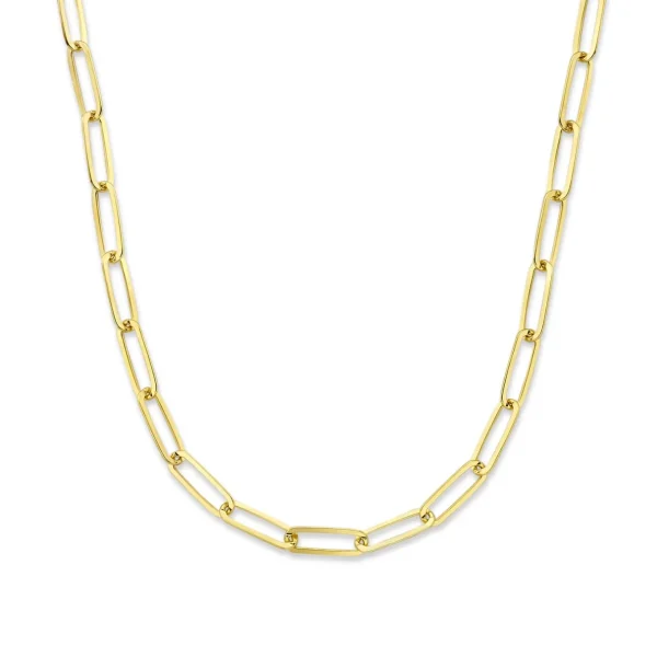 Bibbiena Poppi Felice 925 sterling zilveren gold plated schakel ketting