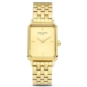 Orologio rechthoekig dameshorloge goudkleurig