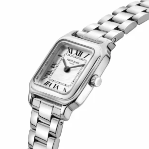 Orologio rechthoekig dameshorloge zilverkleurig