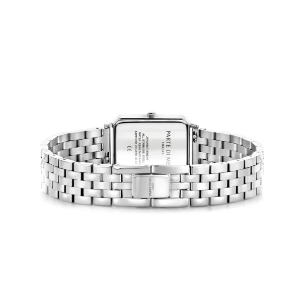 Orologio rechthoekig dameshorloge zilverkleurig