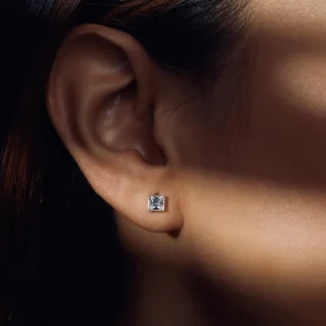 Parte Di Me Cento Luci Perla 925 sterling zilver Oorknoppen met preciosa kristal PDM36149