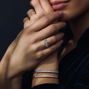 Santa Maria della Base 925 sterling zilveren ring met zirkonia stenen