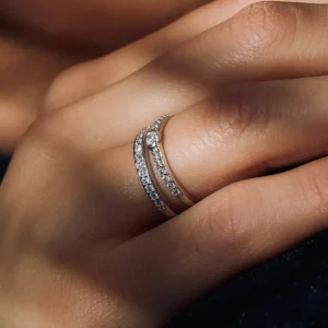 Santa Maria della Base 925 sterling zilveren ring met zirkonia stenen