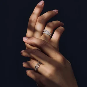 Santa Maria della Base 925 sterling zilveren ring met zirkonia stenen