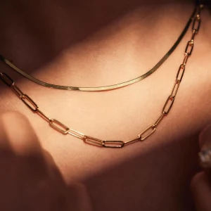 Sorprendimi 925 sterling zilver gold plated Ketting en armband giftset
