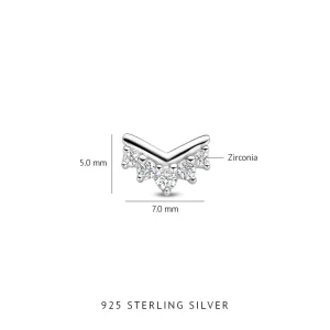 Sorprendimi 925 sterling zilveren oorbellen bezet met zirkonia stenen